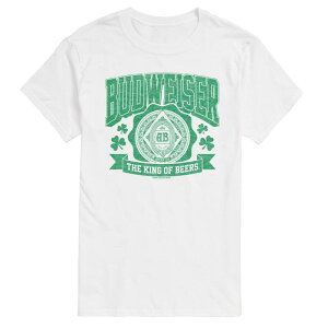 �A�j���L�����N�^�[ �����Y �g�b�v�X T�V���c �O���t�B�b�N Licensed Character Men's Budweiser St. Patrick's Day Graphic Tee White �z���C�g