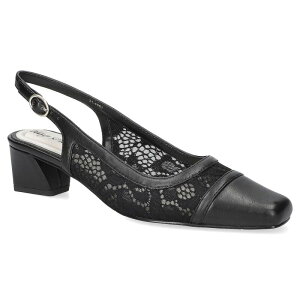 �C�[�W�[�X�g���[�g ���f�B�[�X �V���[�Y �p���v�X Easy Street Fortune Square Toe Slingback Women'shoes Black �u���b�N