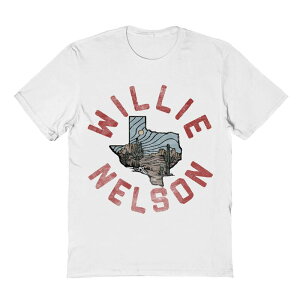 �A�j���L�����N�^�[ �����Y �g�b�v�X T�V���c �O���t�B�b�N Licensed Character Men's Willie Nelson Texas Desert Graphic Tee White �z���C�g