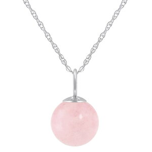 yz Celebration Gems fB[X lbNXE`[J[Ey_ggbv ANZT[ Celebration Gems Sterling Silver 6 mm Sphere Gemstone Pendant Necklace Rose Quartz