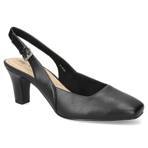 �C�[�W�[�X�g���[�g ���f�B�[�X �V���[�Y �p���v�X Easy Street Ritsa Women'square Toe Slingback Pumps Black �u���b�N