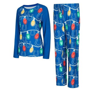 Aufbh fB[X A_[EFA iCgEFA pc TVc jbg Unbranded Women's Conceptsport Indianapolis Colts Garland Knit Raglan Long Sleeve T-Shirt & Pantset Clt Blue u[
