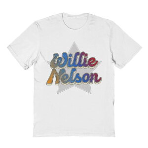 �A�j���L�����N�^�[ �����Y �g�b�v�X T�V���c �O���t�B�b�N Licensed Character Men's Willie Nelson The Star Graphic Tee White �z���C�g