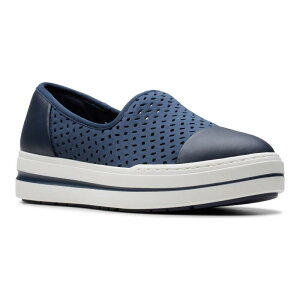 yz N[NX fB[X Xb|E[t@[ V[Y Clarks Cloudstepper Audreigh Star Women's Casual Slip-On Shoes Navy