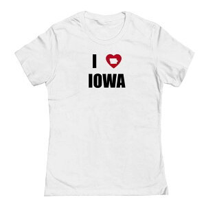 �A���u�����f�b�h ���f�B�[�X �g�b�v�X T�V���c �O���t�B�b�N Unbranded Junior's I Heart Iowa Graphic Tee White �z���C�g