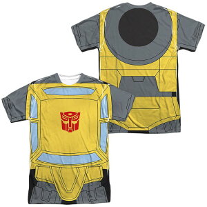 �A�j���L�����N�^�[ �����Y �g�b�v�X T�V���c �O���t�B�b�N Licensed Character Men's Transformers Bumblebee Sublimated Graphic Tee Black �u���b�N