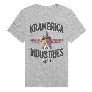 �A�j���L�����N�^�[ �����Y �g�b�v�X T�V���c �O���t�B�b�N Licensed Character Men'seinfeld Kramerica Industries Graphic Tee Athletic Heather �w�U�[