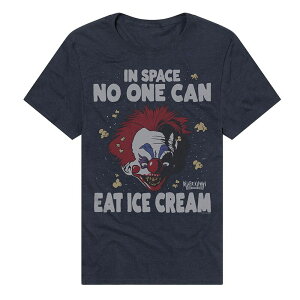 AjLN^[ Y gbvX TVc OtBbN Licensed Character Men's Killer Klowns from Outer Space None Can Eat Ice Cream Graphic Tee Navy lCr[
