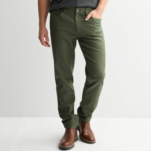 �\�m�} �����Y �{�g���X �J�W���A���p���c Men'sonoma Goods For Life All Day Comfort 5 Pocket Pants Olive �I���[�u