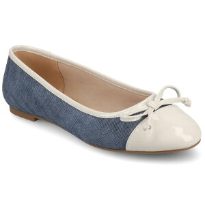 yz Wl RNV fB[X T_ V[Y Journee Collection Kaiah Medium and Wide Width Women's Ballet Cap Toe Slip-On Dress Flats Blue