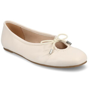 Wl RNV fB[X V[Y T_ Journee Collection Callee Medium and Wide Width Women's Ballet Bow Slip-On Dress Flats Bone