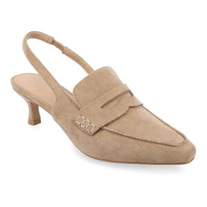 Wl RNV fB[X V[Y pvX [t@[ q[ Women's Journee Collection Tru Comfort Foamory Kitten Heel Sling Back Loafer Style Pumps Taupe g[v