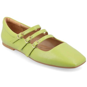 �W�����l �R���N�V���� ���f�B�[�X �V���[�Y �T���_�� Journee Collection Darlin Women's Tru Comfort Foamulti Strap Square Toe Flats Green �O���[��