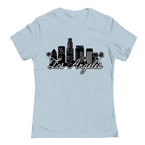 �A���u�����f�b�h ���f�B�[�X �g�b�v�X T�V���c �O���t�B�b�N Unbranded Junior's Los Angeleskyline Graphic Tee Light Blue �u���[