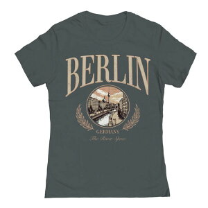 �A���u�����f�b�h ���f�B�[�X �g�b�v�X T�V���c �O���t�B�b�N Unbranded Junior's Berlin City Graphic Tee Heavy Metal