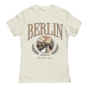 �A���u�����f�b�h ���f�B�[�X �g�b�v�X T�V���c �O���t�B�b�N Unbranded Junior's Berlin City Light Graphic Tee Natural