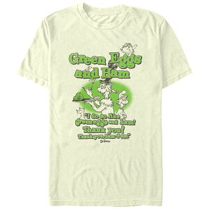 AjLN^[ Y gbvX TVc OtBbN Licensed Character Men's Dr. Seuss I Do So Like Green Eggs And Ham Graphic Tee Natural O[