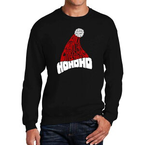 �G���G�[�|�b�v�A�[�g �����Y �g�b�v�X T�V���c �N���[�l�b�N �X�E�F�b�g LA Pop Art All I Want For Christmas Is You - Men's Word Art Crewneck Sweatshirt Black �u���b�N