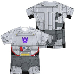 yz CZX LN^[ Y TVc gbvX Men's Transformers Megatron Sublimated Graphic Tee Black