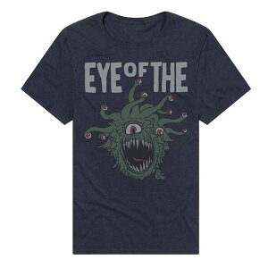 �A�j���L�����N�^�[ �����Y �g�b�v�X T�V���c Licensed Character Men's Dungeons & Dragons Eye of the Beholder T-Shirt Navy �l�C�r�[