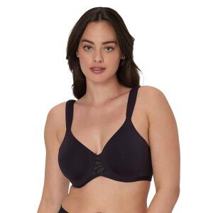 �o�� ���f�B�[�X �A���_�[�E�F�A �u���W���[ T�V���c Bali's Coolest Smoothing Underwire T-Shirt Bra DF4580 Black With Almond �u���b�N