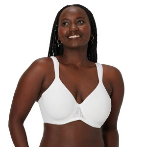 �o�� ���f�B�[�X �A���_�[�E�F�A �u���W���[ T�V���c Bali's Coolest Smoothing Underwire T-Shirt Bra DF4580 White �z���C�g
