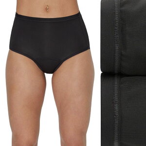 �w�C���Y ���f�B�[�X �A���_�[�E�F�A �p���c Women's Hanes Ultimate Comfort Period. 2-pk. Moderate Absorbency Microfiber Brief Underwear 40MMCP Black Pack �u���b�N