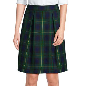 �����Y�G���h ���f�B�[�X �{�g���X�J�[�g Women's Lands' End School Uniform Plaid Top-Of-Knee Skort Hunter Navy Plaid �l�C�r�[