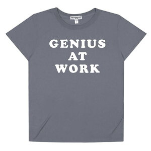 �A���u�����f�b�h ���f�B�[�X �g�b�v�X T�V���c �O���t�B�b�N Unbranded Women'suburban Riot Genius at Work Loose Fit Graphic Tee Thunderstorm