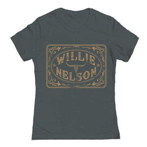 �A���u�����f�b�h ���f�B�[�X �g�b�v�X T�V���c �O���t�B�b�N Unbranded Junior's Willie Nelson Western Badge Graphic Tee Heavy Metal