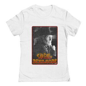 �A���u�����f�b�h ���f�B�[�X �g�b�v�X T�V���c ���S �O���t�B�b�N Unbranded Junior's Willie Nelson Flame Logo Graphic Tee White �z���C�g