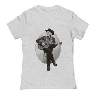 �A���u�����f�b�h ���f�B�[�X �g�b�v�X T�V���c �O���t�B�b�N Unbranded Junior's Willie Nelson Old WN Sittingraphic Tee Heather Gray �O���[