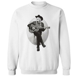 �A���u�����f�b�h ���f�B�[�X �g�b�v�X T�V���c �X�E�F�b�g �t���[�X �O���t�B�b�N Unbranded Junior's Willie Nelson Old WN Sittingraphic Fleece Sweatshirt White �z���C�g