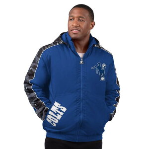 yz X^[^[ Y WPbgEu] AE^[ Men's Starter Royal Indianapolis Colts Thursday Night Gridiron Full-Zip Hoodie Jacket Clt Blue