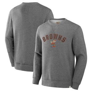 �t�@�i�e�B�N�X �����Y �g�b�v�X T�V���c �p�C�� �X�E�F�b�g Men's Fanatics Heather Gray Cleveland Browns Loop Terry Pullover Sweatshirt Brn Grey �O���[