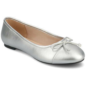 yz Wl RNV fB[X T_ V[Y Journee Collection Kaiah Medium and Wide Width Women's Ballet Cap Toe Slip-On Dress Flats Silver