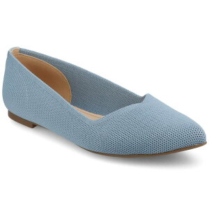 yz Wl RNV fB[X T_ V[Y Journee Collection Minnah Knit Slip-On Pointed-Toe Women's Dress Flats Blue