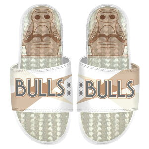 yz ACXCh Y T_ V[Y Men's ISlide Chicago Bulls 2024/25 City Edition Gel Slide Sandals Bul White