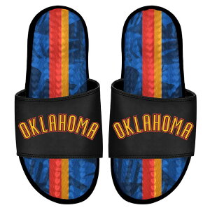 yz ACXCh Y T_ V[Y Men's ISlide Oklahoma City Thunder 2024/25 City Edition Gel Slide Sandals Okt Black