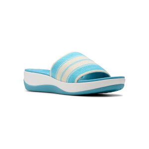 yz N[NX fB[X T_ V[Y Clarks Cloudsteppers Arla Hollis Women's Slide Sandals Light Blue