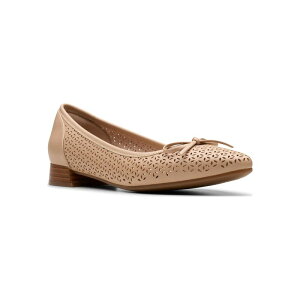 yz N[NX fB[X T_ V[Y Clarks Natalyn Step Women's Leather Ballet Flats Beige Leather