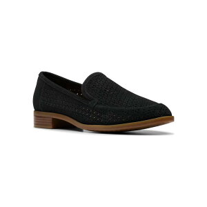 yz N[NX fB[X Xb|E[t@[ V[Y Clarks Trish Cove Women's Suede Loafers Black Suede