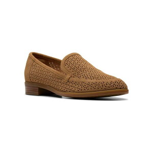 yz N[NX fB[X Xb|E[t@[ V[Y Clarks Trish Cove Women's Suede Loafers Dark Sand Suede