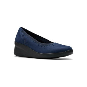 yz N[NX fB[X Xb|E[t@[ V[Y Clarks Suttyn Kaylie Women's Wedge Casual Shoes Navy