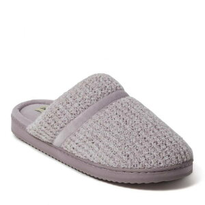 yz fBAtH[Y fB[X T_ V[Y Dearfoams Serena Marled Chenille Women's Scuff Slippers Purple