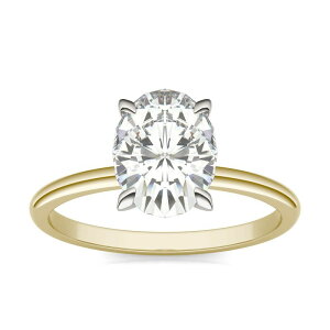 �`���[���Y �A���h �R���o�[�h ���f�B�[�X �A�N�Z�T���[ �����O Charles & Colvard 14k Two Tone Gold 2 Carat.W. Lab-Created Moissanite Solitaire Ring 14k Two Tone �S�[���h