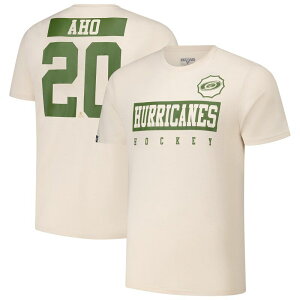 ���x���E�F�A �����Y �g�b�v�X T�V���c Men's Levelwear Sebastian Aho Khaki Carolina Hurricanes 2024 NHL Military Appreciation Richmondelta Player Name & Number T-Shirt Hur Beig K �J�[�L