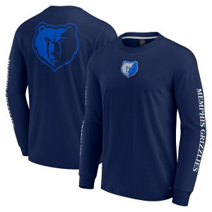 �t�@�i�e�B�N�X �����Y �g�b�v�X T�V���c Men's Fanatics Navy Memphis Grizzlies Elementstrive Long Sleeve T-Shirt Grz Navy �l�C�r�[