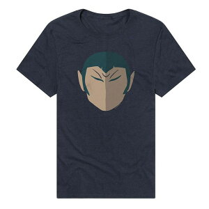 �A�j���L�����N�^�[ �����Y �g�b�v�X T�V���c �O���t�B�b�N Licensed Character Men'star Trek Romulan Commander Silhouette Graphic Tee Navy �l�C�r�[