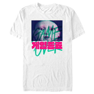 �A�j���L�����N�^�[ �����Y �g�b�v�X T�V���c �O���t�B�b�N Licensed Character Men'squid Game The Doll Game Over Graphic Tee White �z���C�g